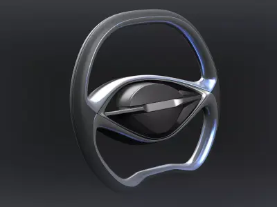 concept steering wheel 3D model