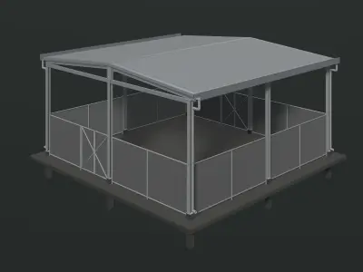 Storage building 24i19 3D model