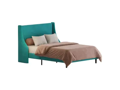 Amolife Upholstered Bed 3D model