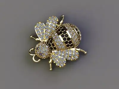 Bee - Pendant 3D print model