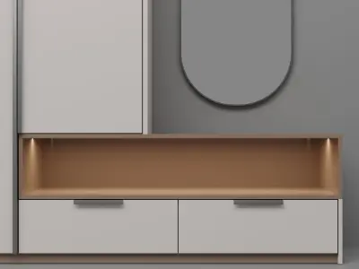 Modern Closet V4 3D model