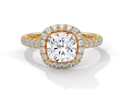 solitaire ring with detail images and 360 render videos 34 3D print model