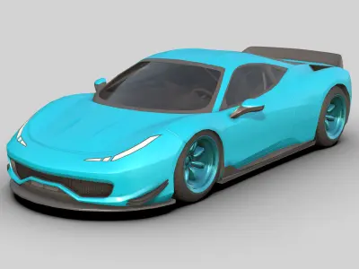  Sport Car 2025 Low-poly 3D model