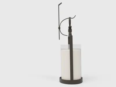 Artisanal Wall-Mount Candleholder Low-poly 3D model