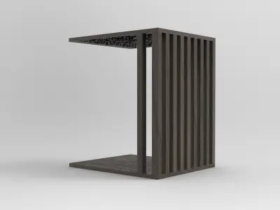 Nia Nightstand Low-poly 3D model