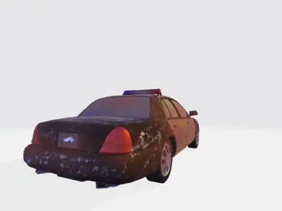 Old police car 1 3D model