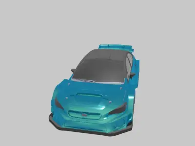 Rally Car Stx Low-poly 3D model