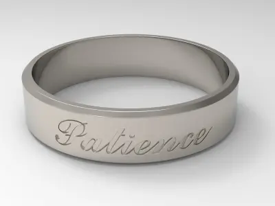 Patience Ring Platinum 3D print model