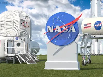 Kennedy Space Center NASA Insignia 3D model