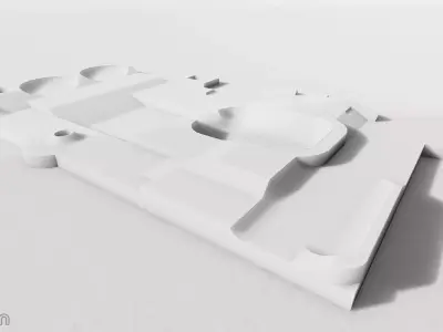Skatepark Low-poly 3D model
