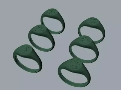 minimal ring for man and woman 3D print model