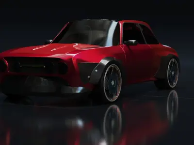 Tuning car racing 3D model