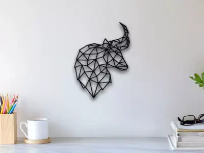 Bull Wall Art 3D print model