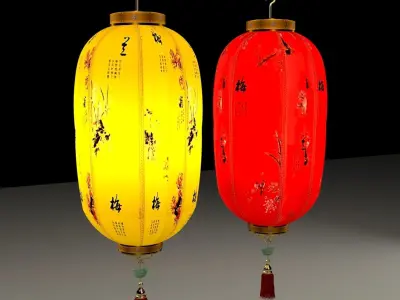 Chnese red lantern 3D model