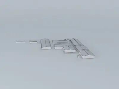 P26O and IPS Logistics Warehouses Free 3D model