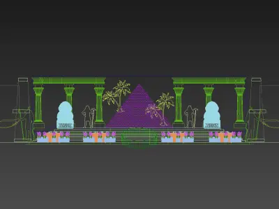 Egypt  event stage 3D model