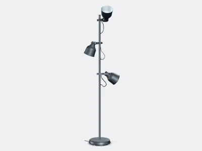 HEKTAR Floor lamp with 3-spot 3D model