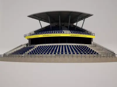 Nurburgring Racetrack Grandstand  3D model