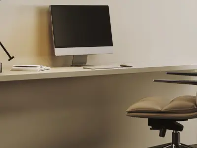 Home Office Set 06 3D model