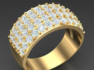 Luxury Men Rings Designs 6MR029 3D print model