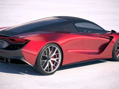 Generic Supercar v2 2018 3D model