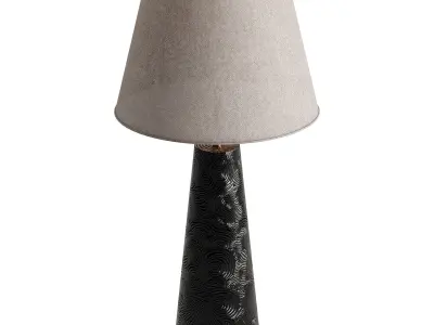 Table lamp Wave Low-poly 3D model