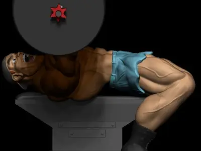 SUPIN PRESS BODYBUILDING 3D print model
