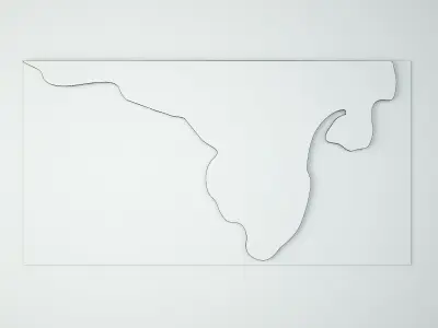 Teak Root Mirror 4 3D model