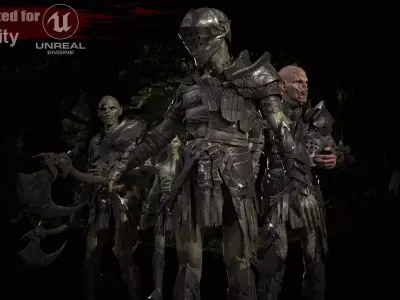 SkinnyOrc5 Low-poly 3D model