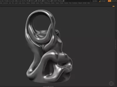 Modern Abstract Decorative sculpture 3d print model 39 3D print model