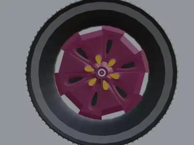 Tyre of a car 3D model