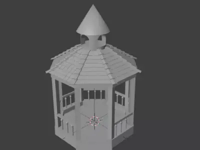 Camellia Low-poly 3D model