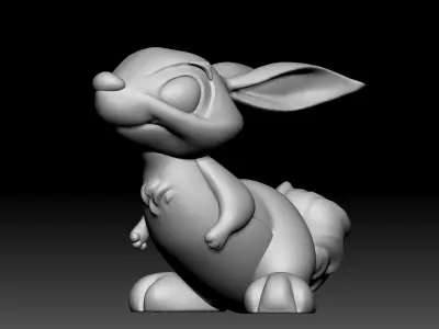 Rabbit - Sleeping beauty - 010  3D print model