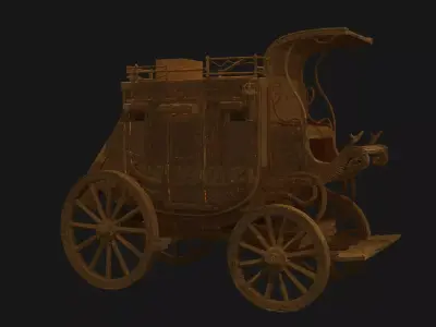 Stage coach carriage   3D model