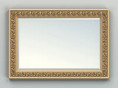 Rectangle mirror frame 016 3D model