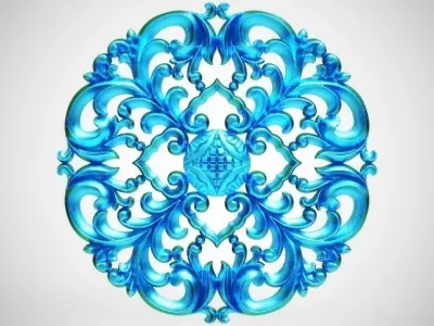 Engraving  No1 Low-poly 3D model