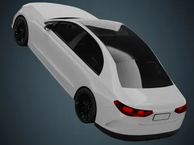 EV Car 03 Low-poly 3D model
