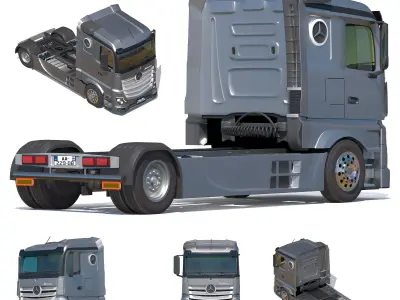 CONTAINER  BENZ ACTROS 3D model