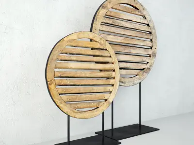 Old Wood Vents 3D model