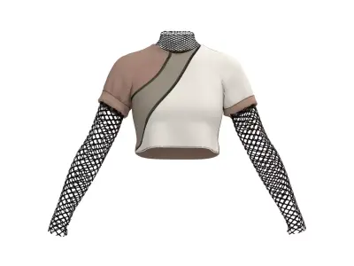  Female mesh log sleeve 3D model