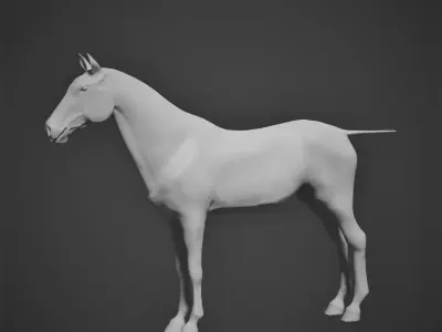 High-Poly Horse 3D model