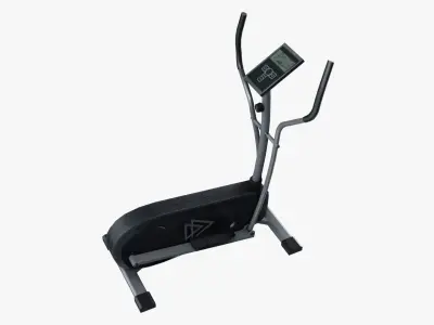 Elliptical trainer Low-poly 3D model