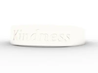 Kindness Ring Female Silver 3D print model