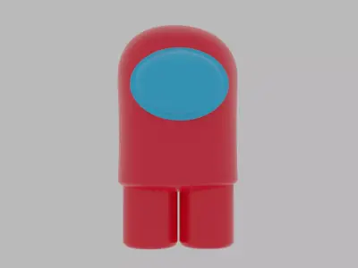 Among Us Character 3D Model Free low-poly 3D model