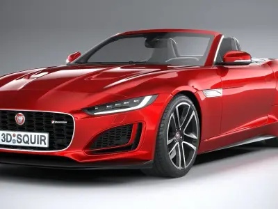 Jaguar F-Type R Dynamic Convertible 2021 3D model