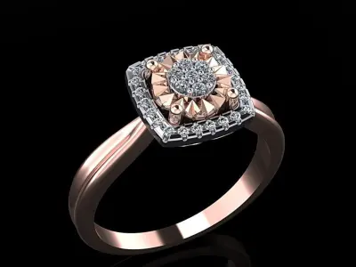 Women Ring 10 3D print model