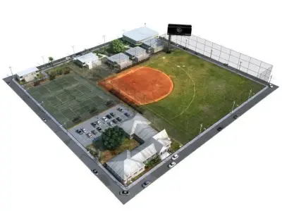 Base Ball Ground 3D model