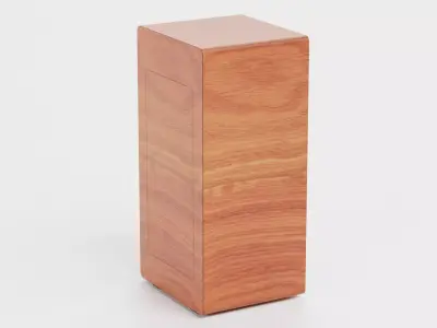 Tower Speaker V1 - Universal Wooden Sound Unit Low-poly 3D model