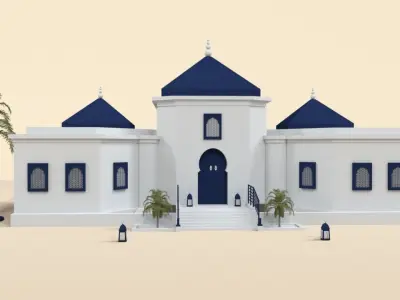 3D Ramadan Kareem - motion concept 3D model