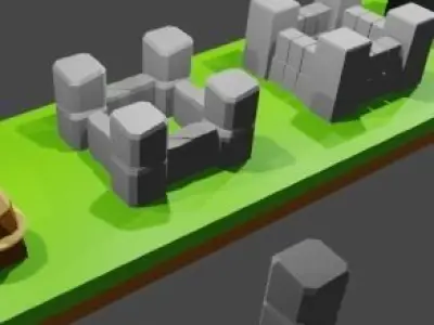 all walls lvls clash of clans Free 3D model